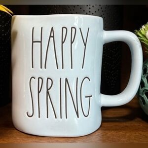 Rae Dunn White "HAPPY SPRING" Ceramic Mug